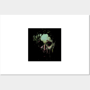 FALLEN Horror Decayed Glitch Art Woman Posters and Art